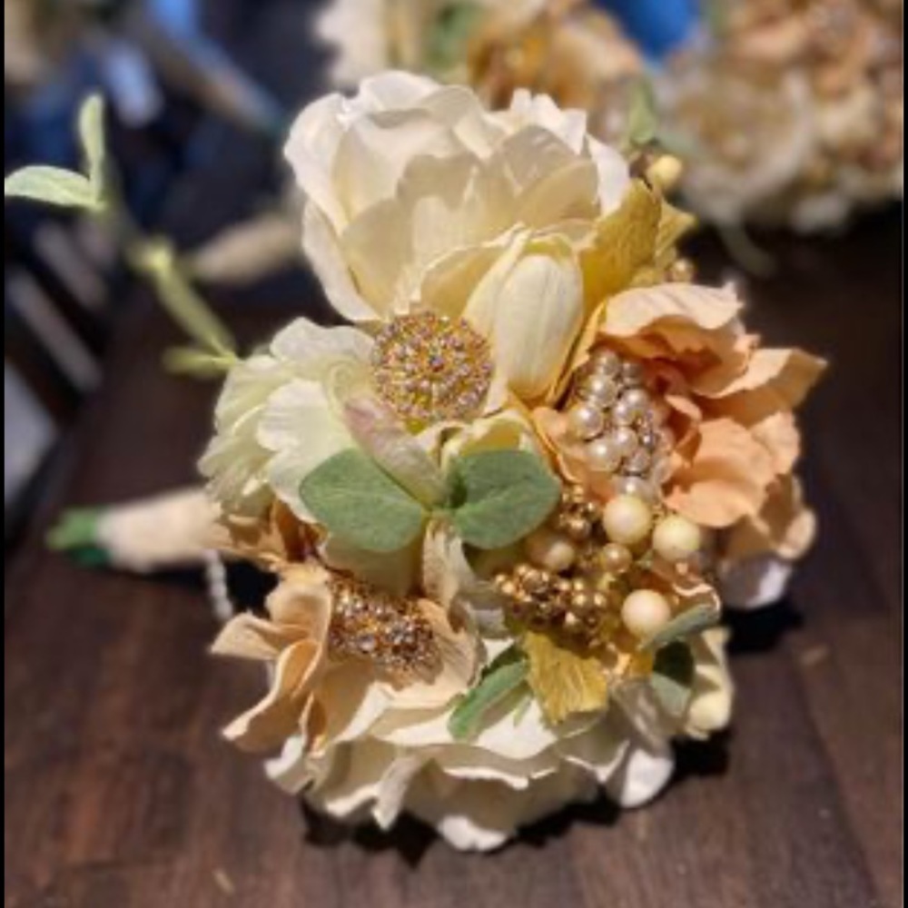 3 Bridesmaid Brooch Bouquets